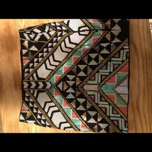 Express sequin skirt